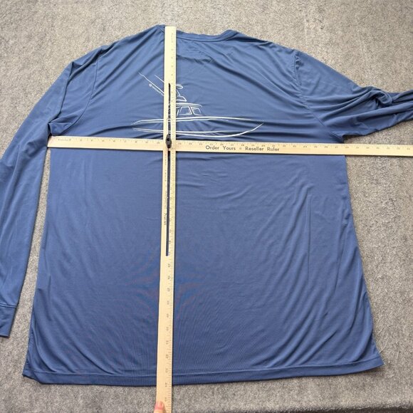 Vineyard Vines Performance T-Shirt Men XL Blue Long Sleeve Stretch Boat B169 - Picture 9 of 14